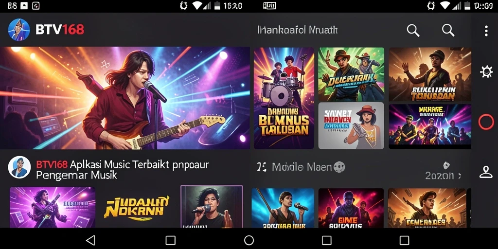 Tampilan gameplay BTV168 menampilkan berbagai fitur menarik dan koleksi lagu yang beragam.
