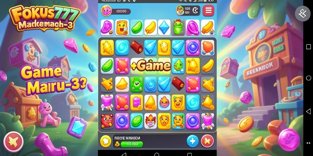 Gameplay seru mencocokkan permata di FOKUS777.
