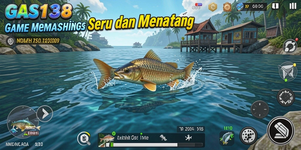 Tampilan screenshot utama GAS138 menampilkan momen seru dalam memancing.