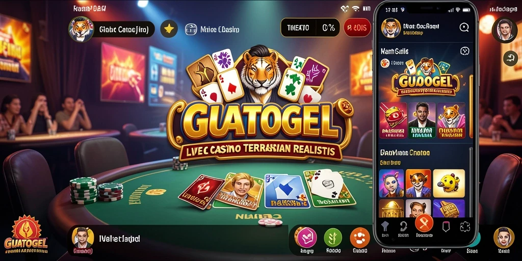 Tampilan gameplay Live Casino GUATOGEL yang mengesankan dan interaktif.
