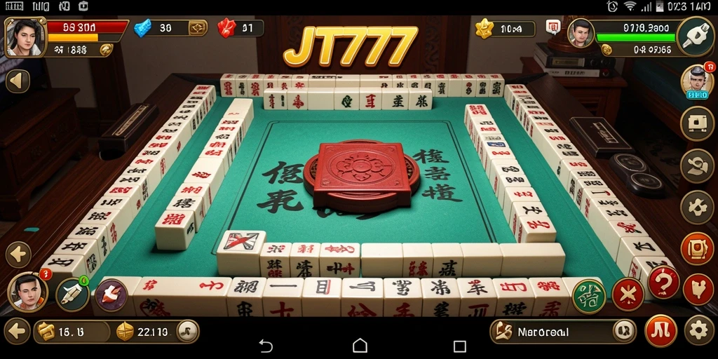 Tampilan gameplay JT777 yang menakjubkan di Mahjong.