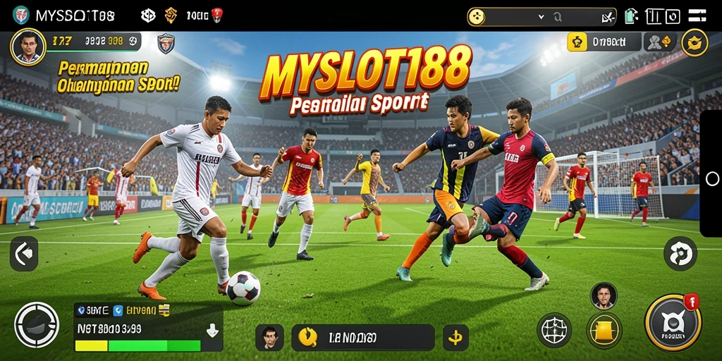 Tampilan gameplay seru di MYSLOT188 dengan aksi olahraga yang mengagumkan.